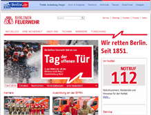 Tablet Screenshot of feuerwehr-berlin.de